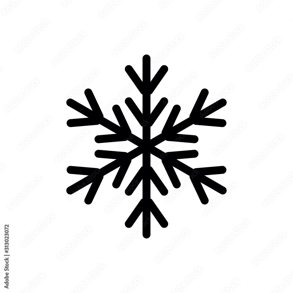 snow icon, cold icon,