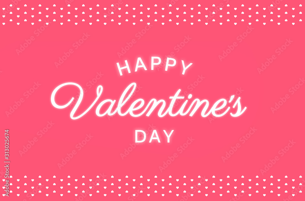 Happy Valentines day. on pink background. Happy Valentines day. on pink background.