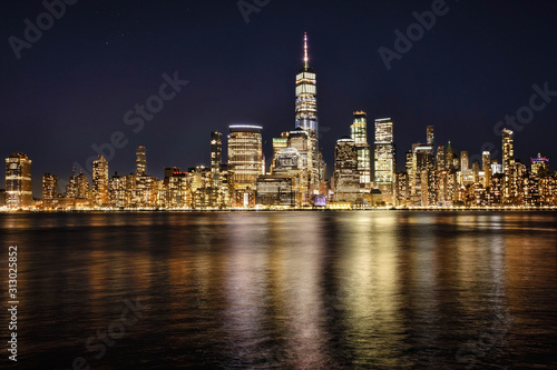 Night Skyline of Lower Manhattan