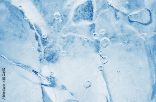 Ice background. The frozen ...