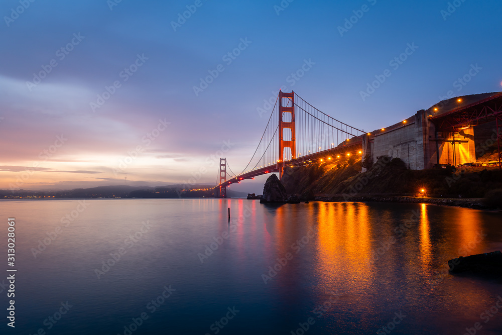 Twilight from the Fort Baker Vista