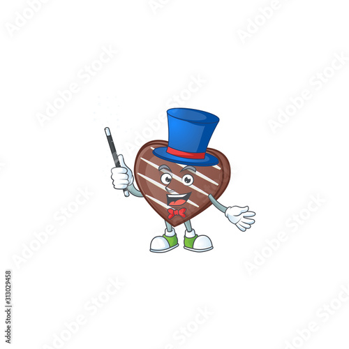 A picture of stripes chocolate bar performance as a Magician