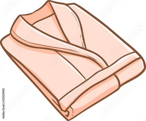 Funny and cute light peach clothes towel for your bath room