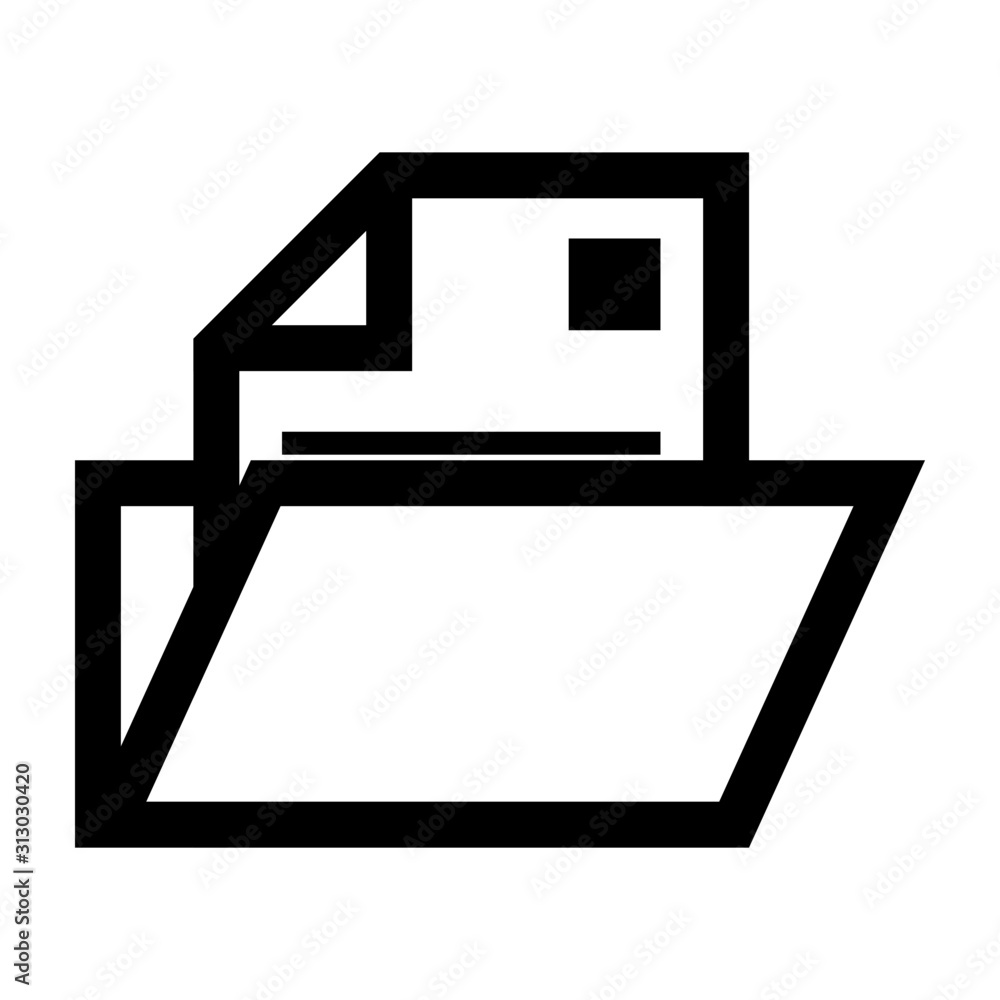 Document Office Files Icon Symbol for UI Document Office Files Icon Symbol for UI