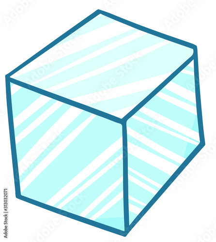 Funny and cute simple shiny ice cube for your drink