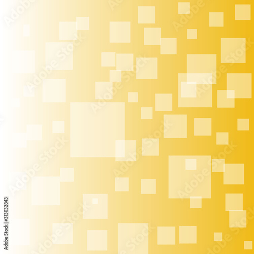 Squares pattern Vector illustration. Different shades og yellow, gold color