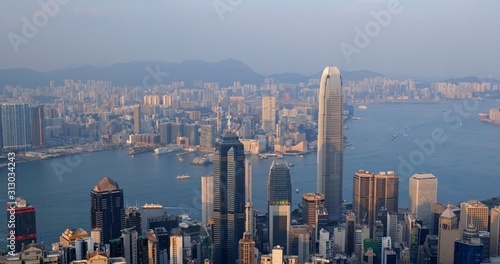 Canvas Print Hong Kong skyline