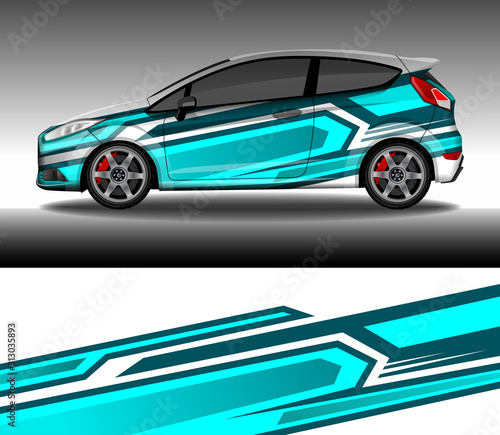 Wrap car decal design vector  custom livery race rally car vehicle sticker and tinting.