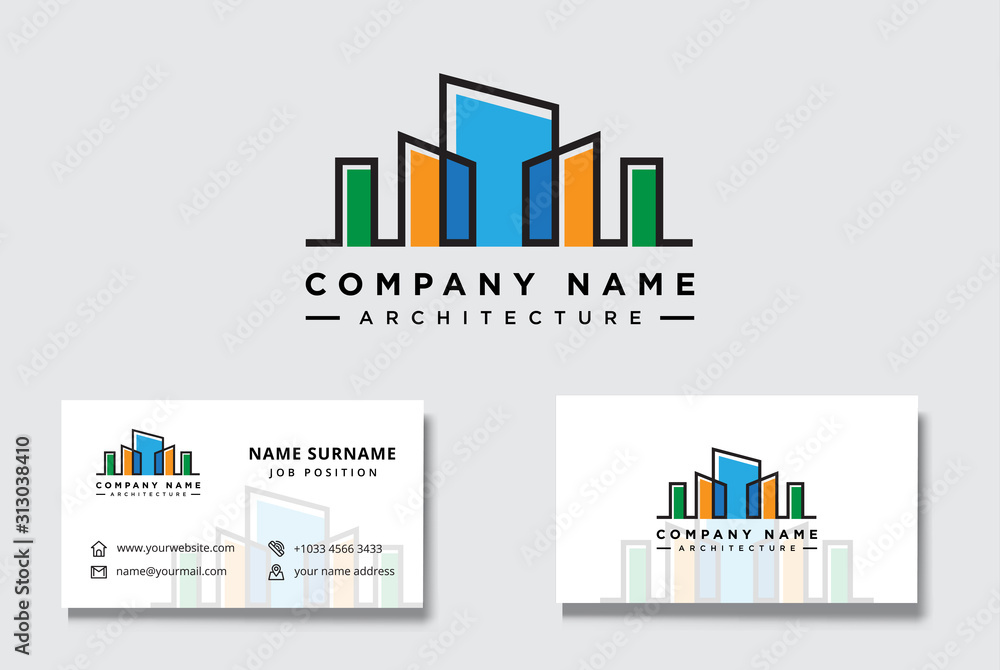 building architecture logo design, real estate logo design with business card building architecture logo design, real estate logo design with business card