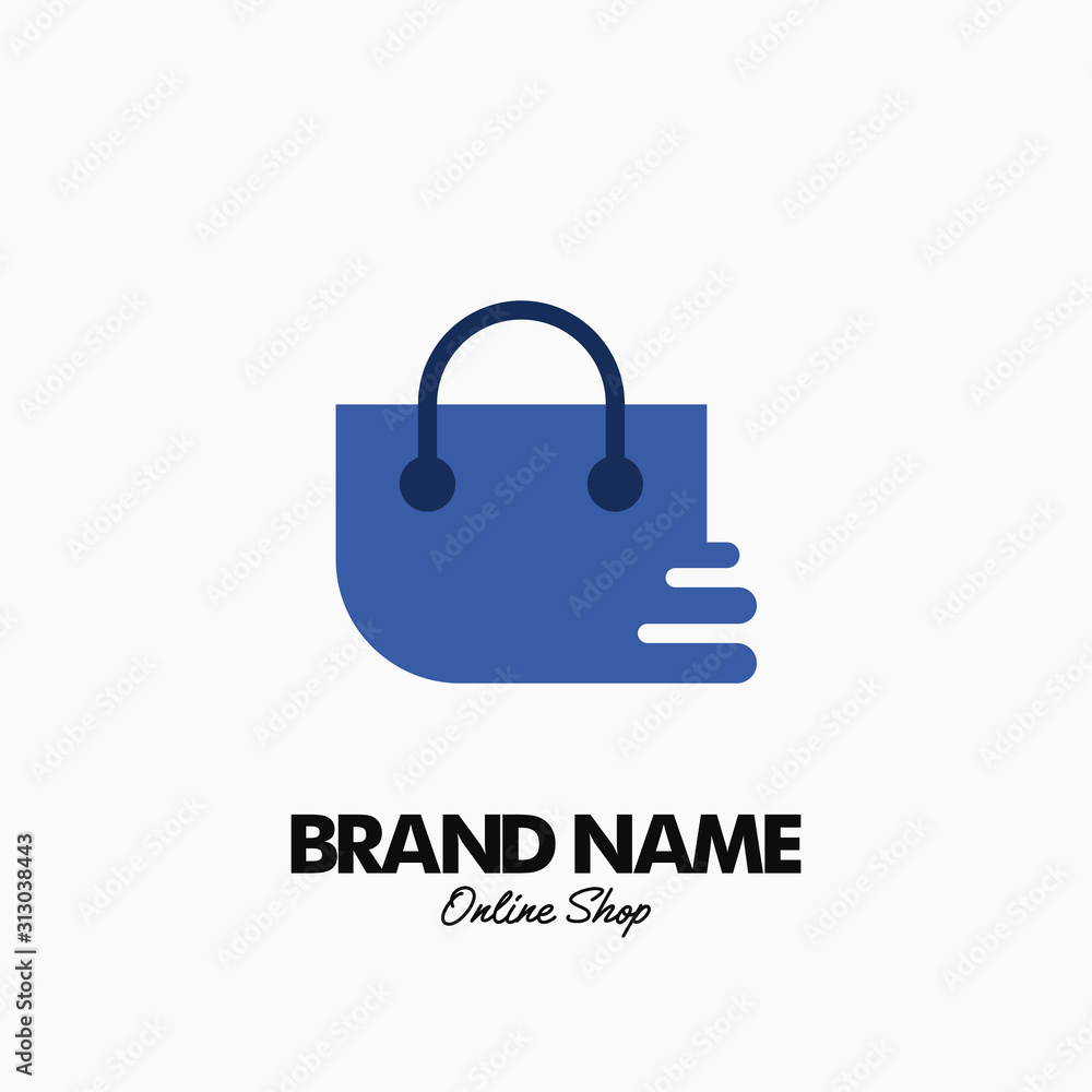 Shopping bag. Vector logo design. Business concept icon. Shopping bag. Vector logo design. Business concept icon.