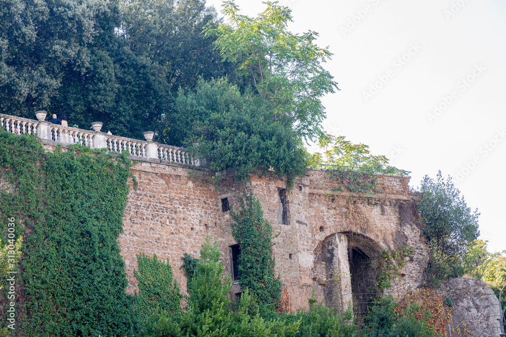 Ancient ruins around  theater Marcello