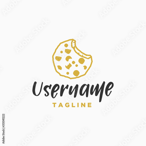 cookies logo design inspiration . biscuit logo design template . cookie icon design