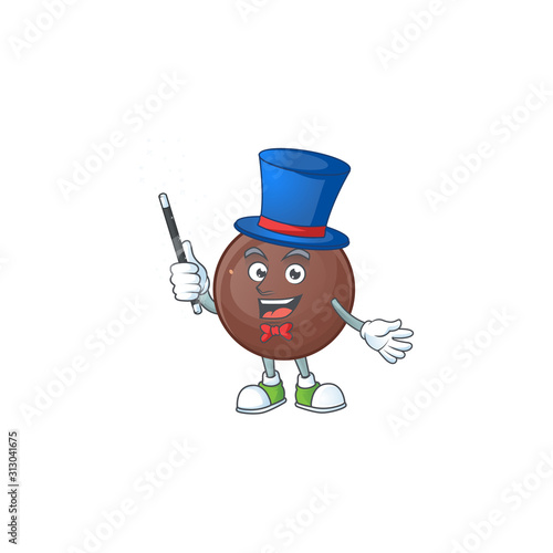 A picture of chocolate ball performance as a Magician