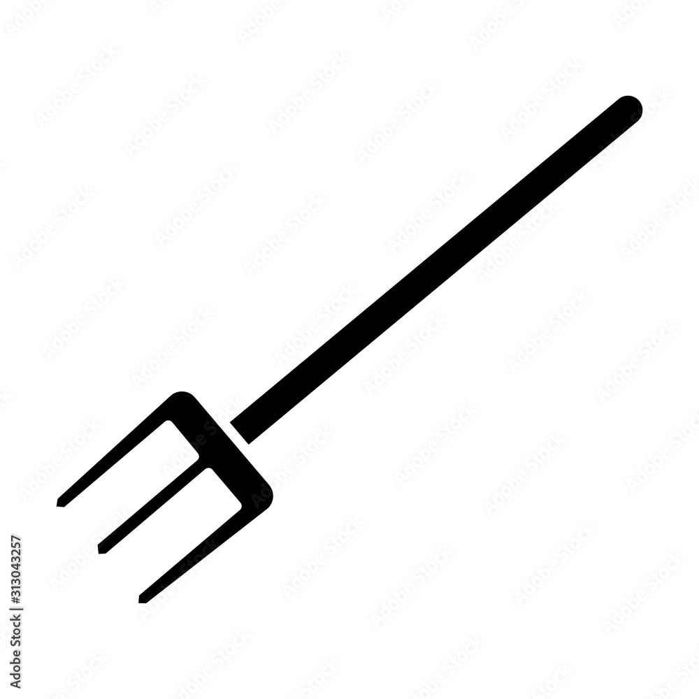Fork garden icon vector in simple design Fork garden icon vector in simple design
