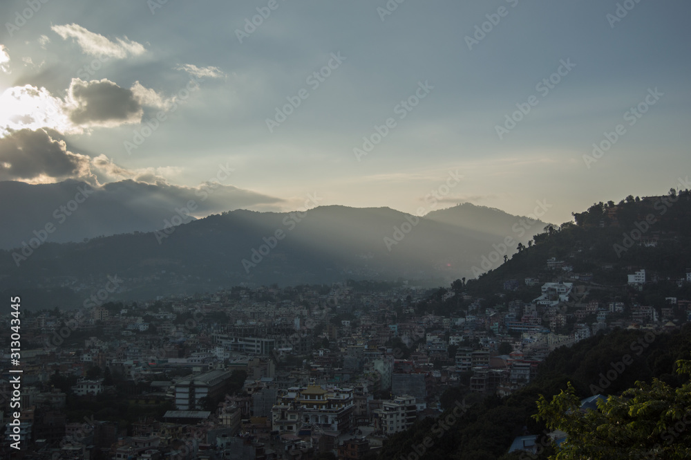 View of Kathmandu from the Monkey temple