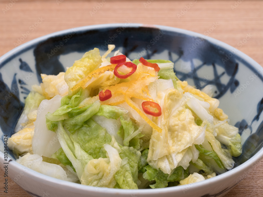 白菜の浅漬け 白菜の浅漬け
