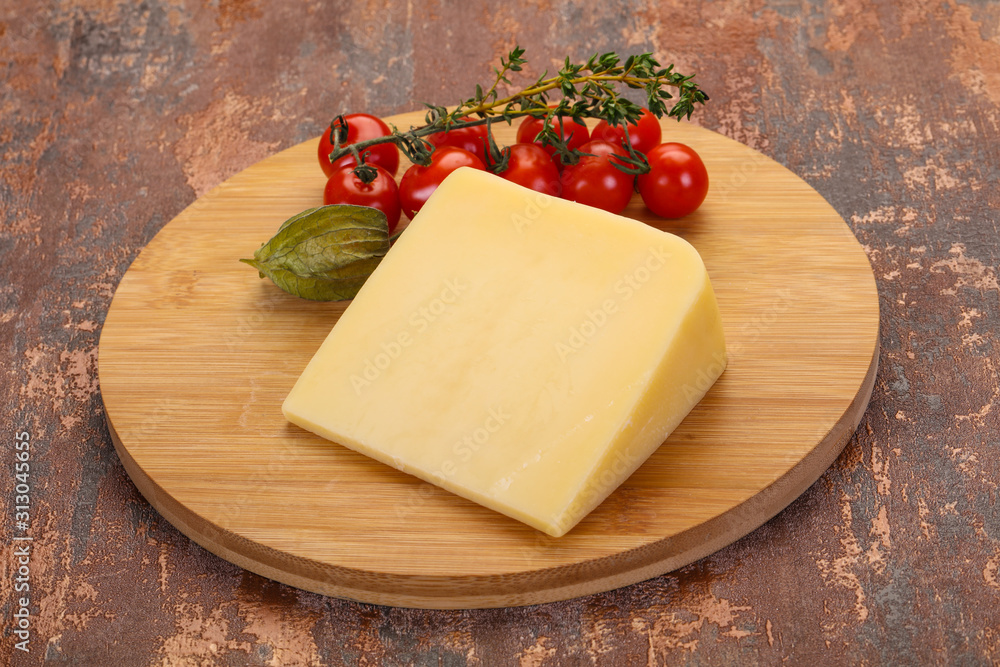 Hard parmesan cheese piece Hard parmesan cheese piece