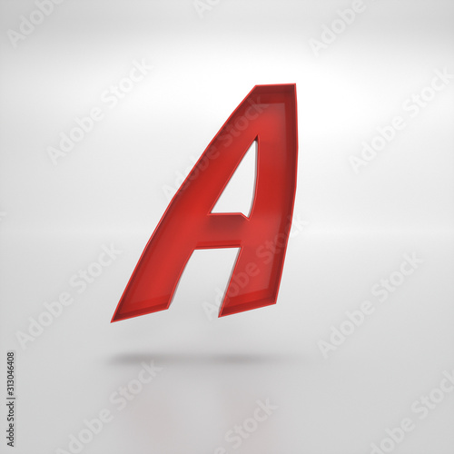 3d rendering of the Cyrillic letter A in red gloss on a white isolated background. Free Download 3d rendering of the Cyrillic letter A in red gloss on a white isolated background. - GFXLoad