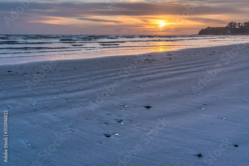 sand pattern at the beach