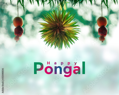 Happy Pongal religious festival of South India photo