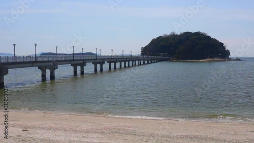 日本の愛知県の蒲郡市の竹島