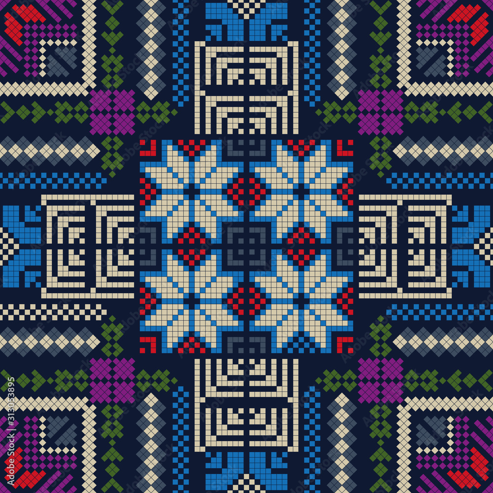 Palestinian embroidery pattern 229 Palestinian embroidery pattern 229