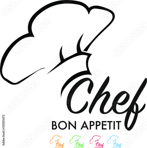 restaurant Chef logo, Bon Appetit