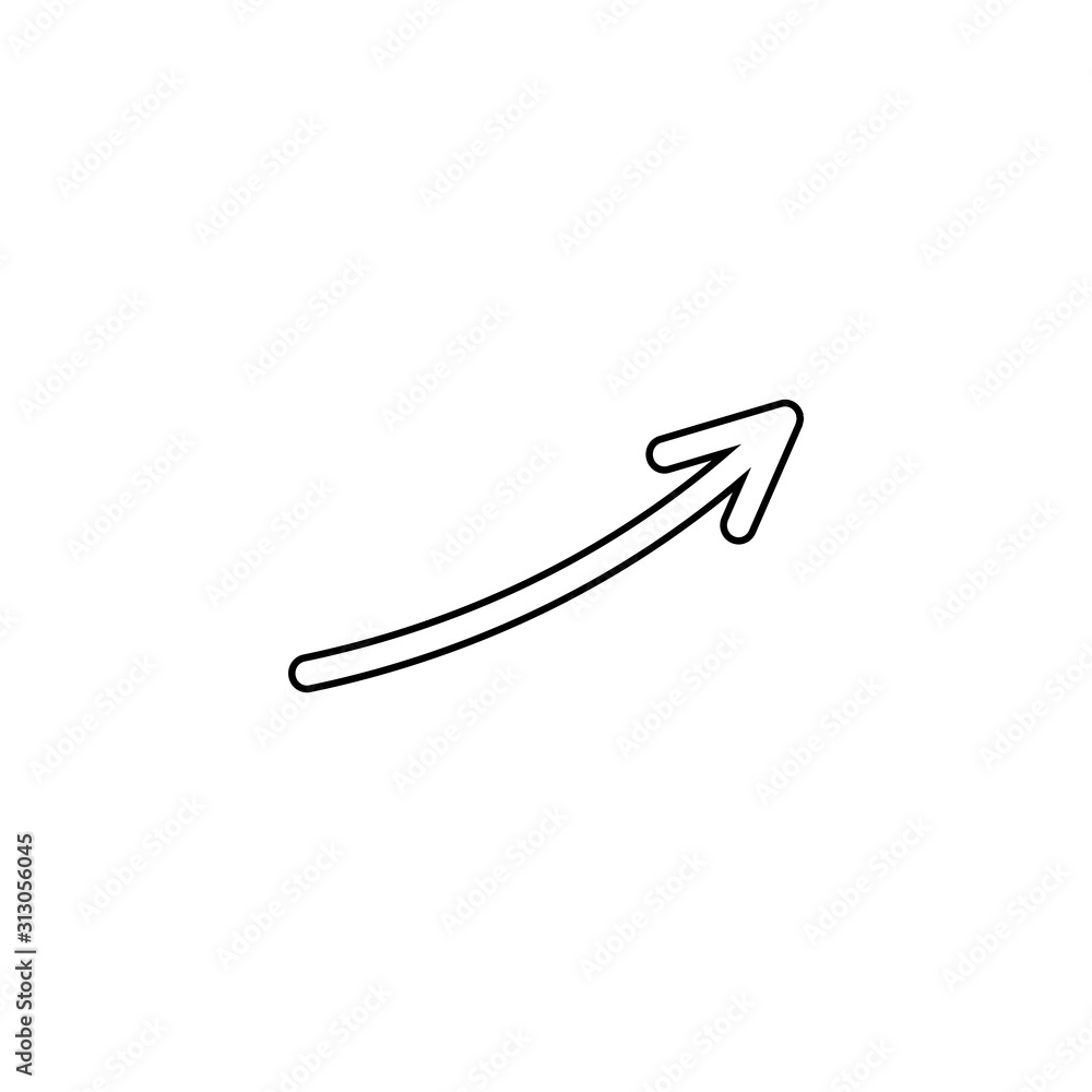 Fototapeta premium Arrow icon. Social media share button. Logo design element