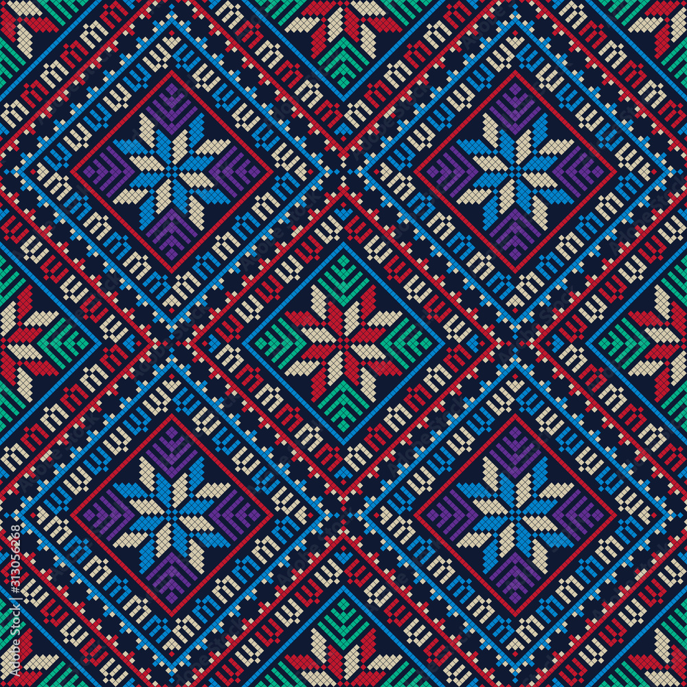 Palestinian embroidery pattern 262