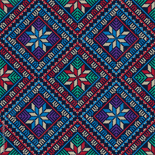 Palestinian embroidery pattern 262