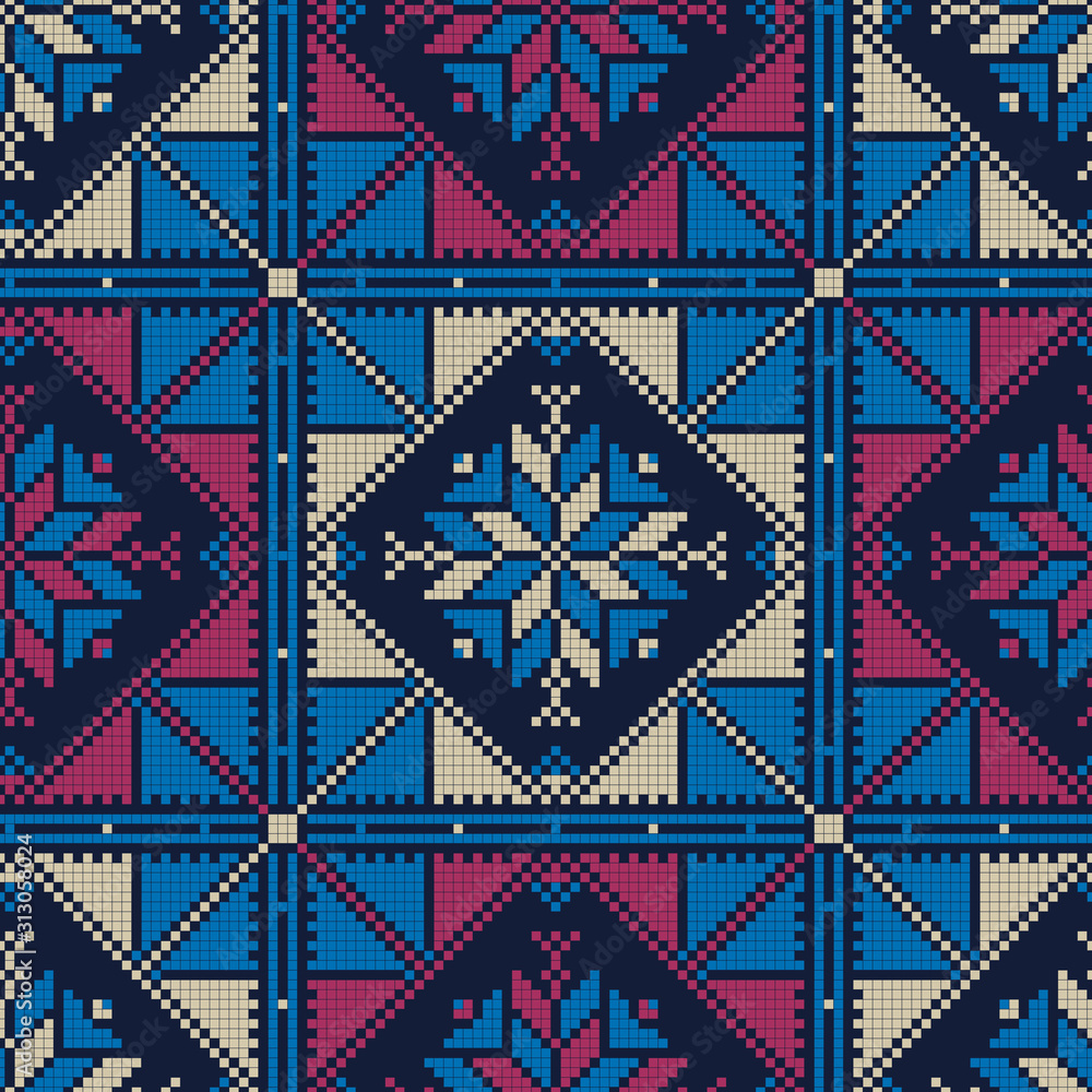 Palestinian embroidery pattern 300