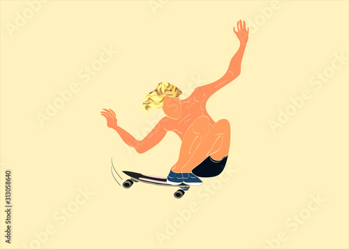 Jay Adams Iconic Skateboarding Illustration 