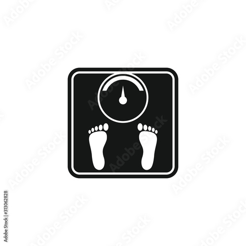 floor scale icon vector illustration sign