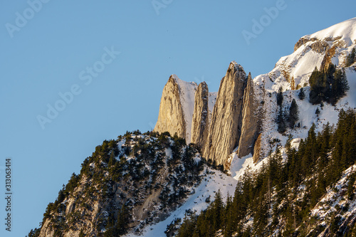 Winter Scenery Switzerland Faehlensee photo