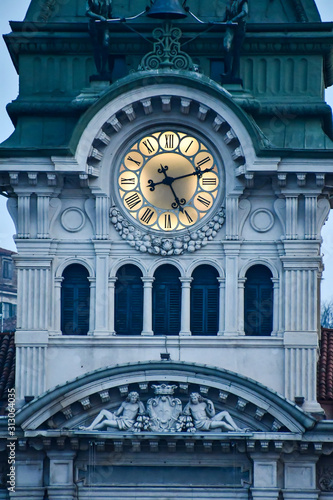 city hall in trieste italy , photo as a background Fototapet
