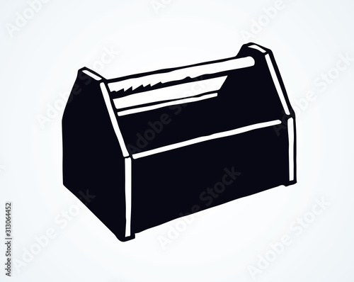 Tool box. Vector drawing