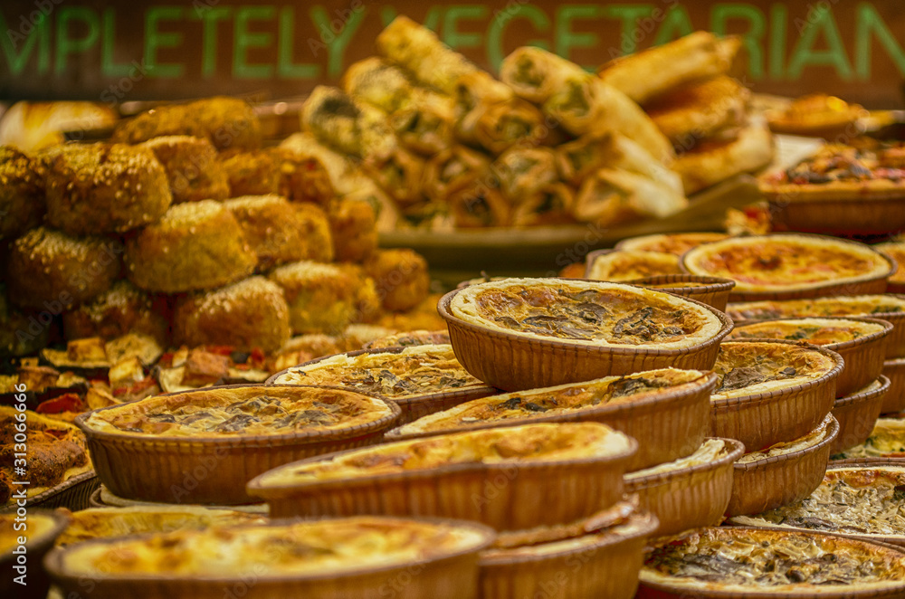 Fototapeta premium Comida en mercado notting hill