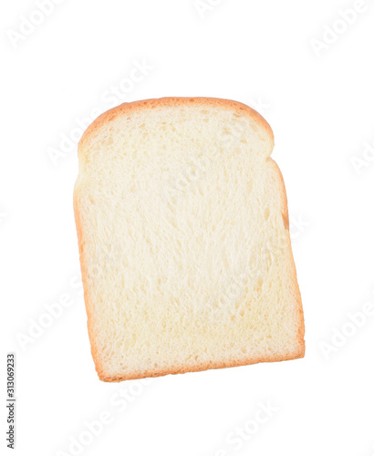 One of bread isolated on white background