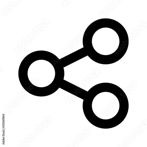 Vector Share Icon. Network Icon.