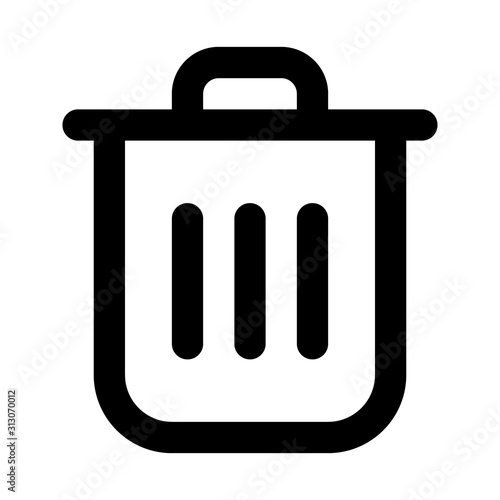 Vector Trashcan Icon. Delete Icon.