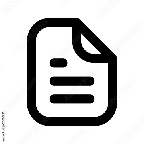 Vector File Icon. Paper Icon.