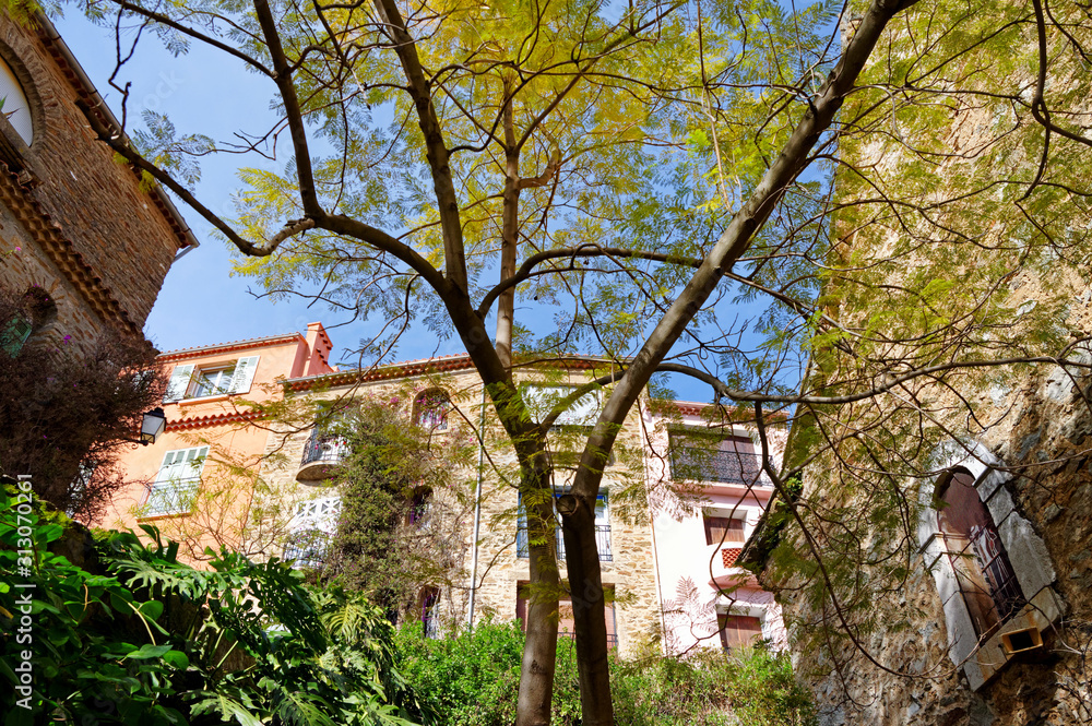 Bormes les Mimosas village in the french riviera Bormes les Mimosas village in the french riviera