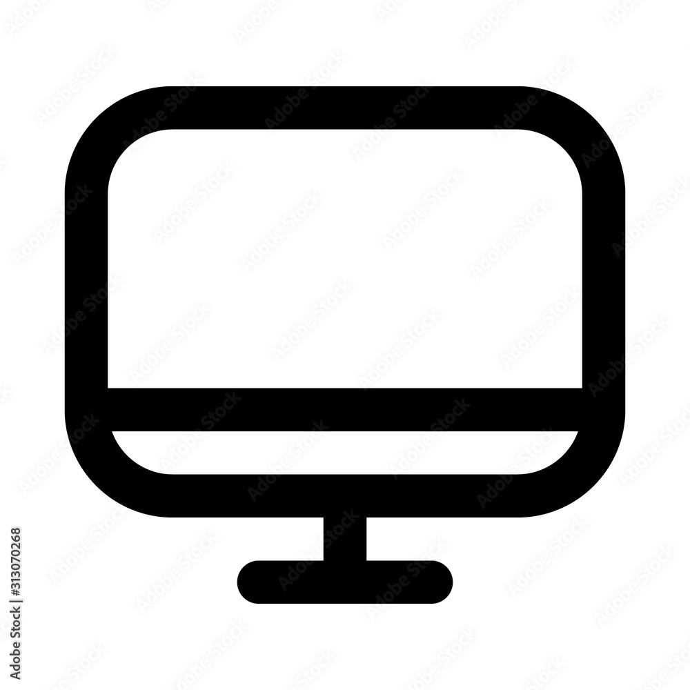 Personal Computer. PC Icon. Vector Monitor Icon. Personal Computer. PC Icon. Vector Monitor Icon.