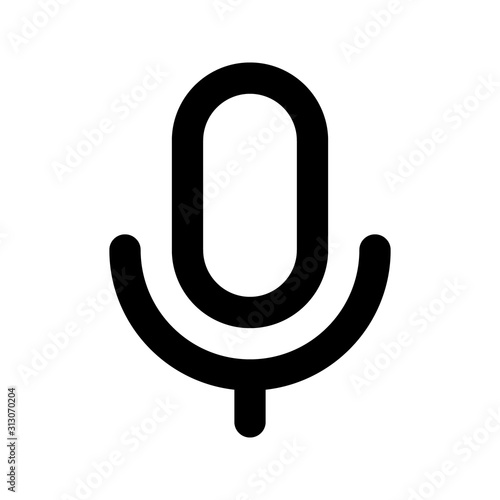 Mic Icon. Vector Microphone Icon.