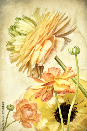 Flower arrangement, yellow