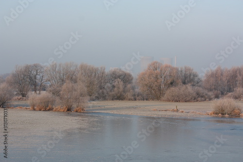 Wallpaper Mural Winterlandschaft mit zugefrorener Lippeaue  Torontodigital.ca