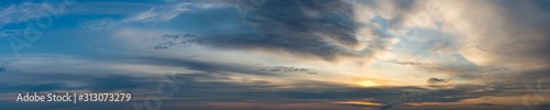 Fantastic clouds at sunrise