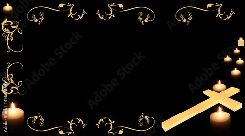 cross and candle