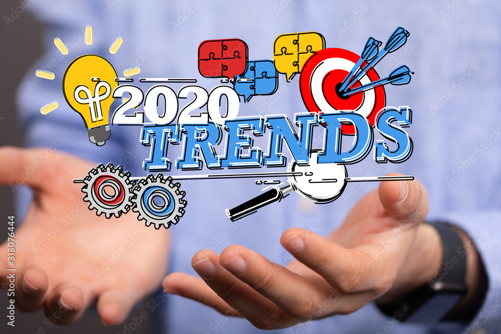 year 2020 business solution concept