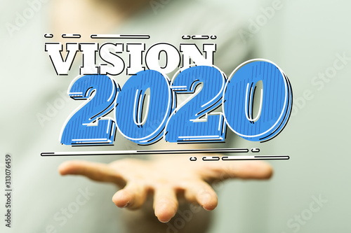 year 2020 business solution concept